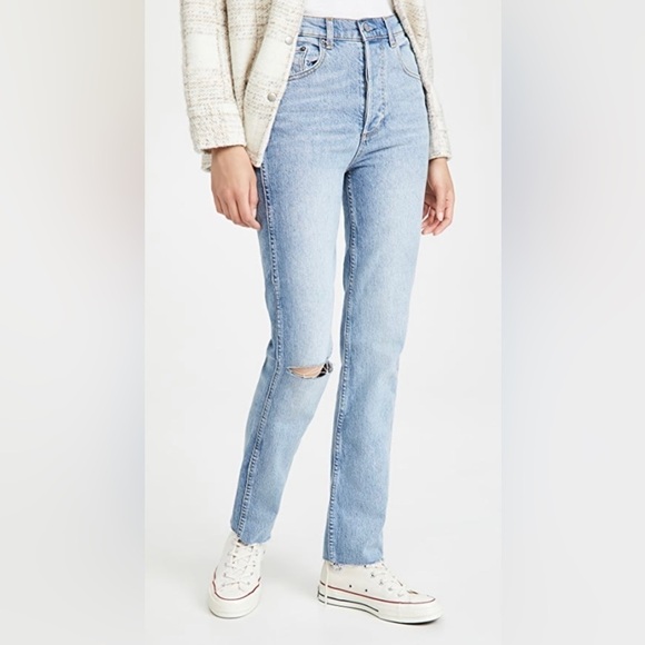 Boyish The Dempsey Straight Leg Jeans in Big Sleep Light Wash - Picture 3 of 11